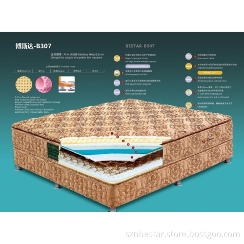 China Supplier for Hotel Box Spring Mattress Bed (368)